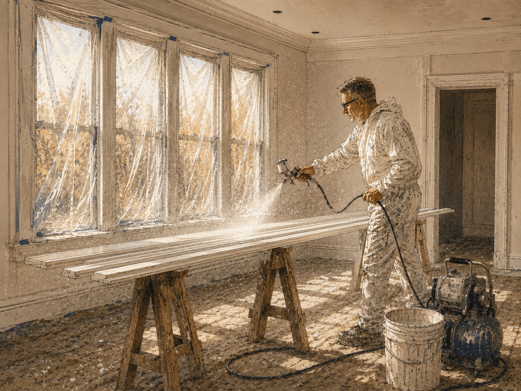 This New Old House Part 14: Painting – Or: Why I Hope I Never Have to Use a Paint Sprayer Again